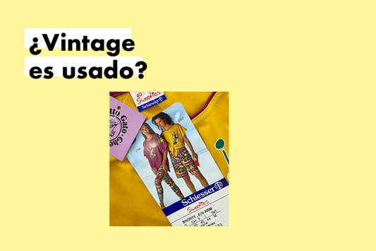 ¿La ropa vintage es ropa usada?