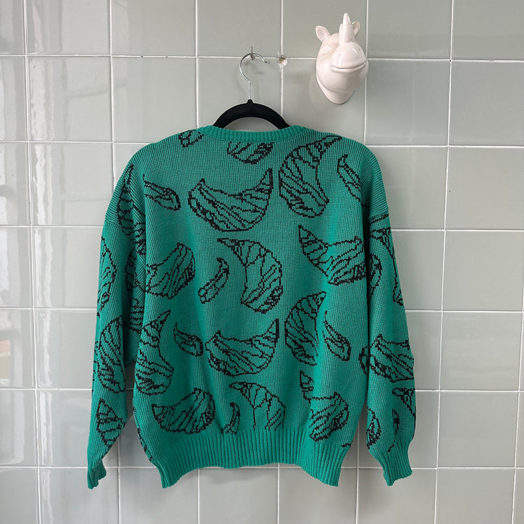 JERSEY GREEN CONCHAS LUREX