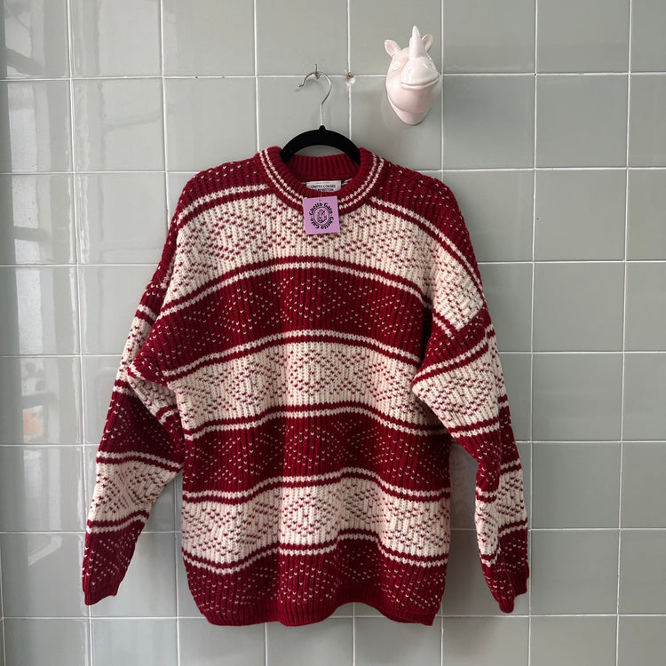 JERSEY RED WHITE BENETTON