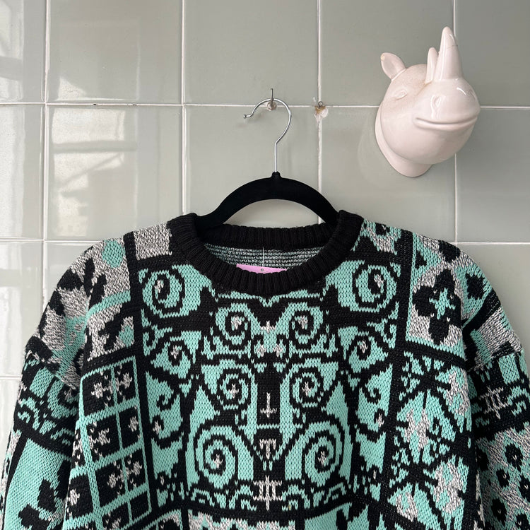 JERSEY BLACK GREEN BAROQUE