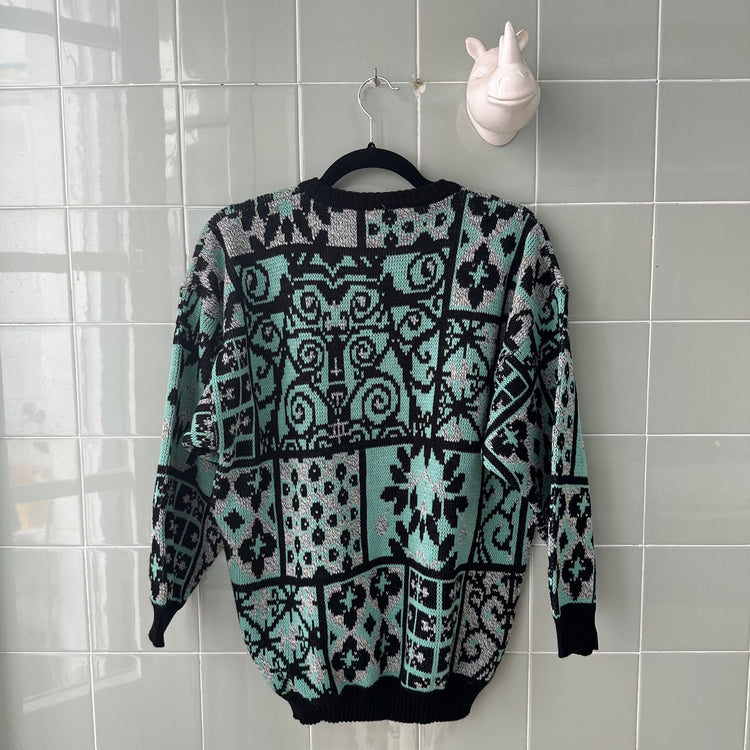 JERSEY BLACK GREEN BAROQUE
