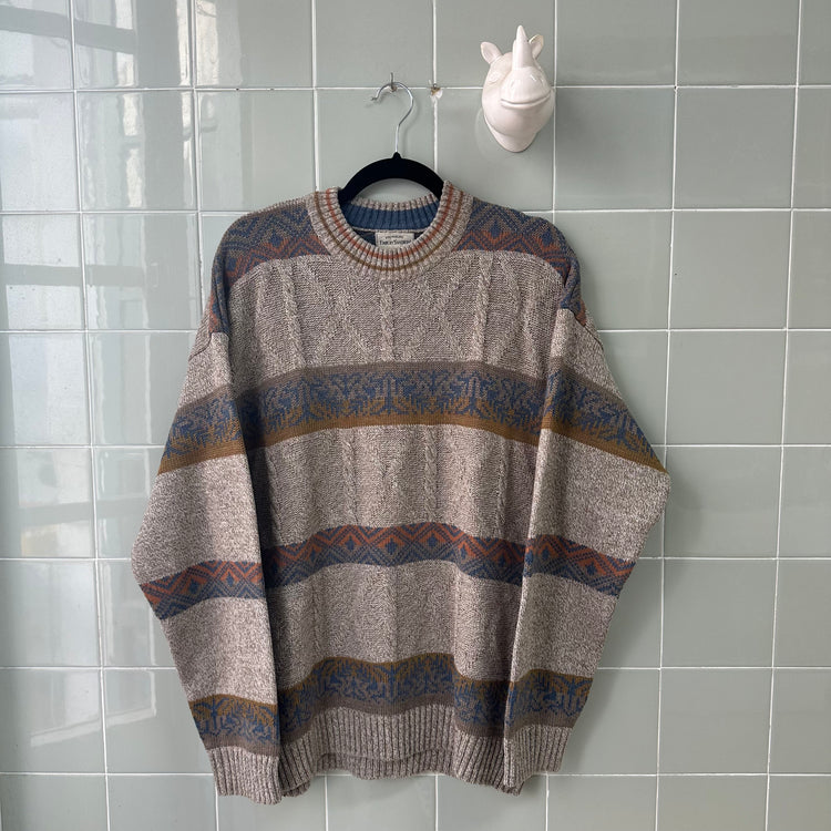JERSEY BEIGE PRINT EMILIO SANDRINI