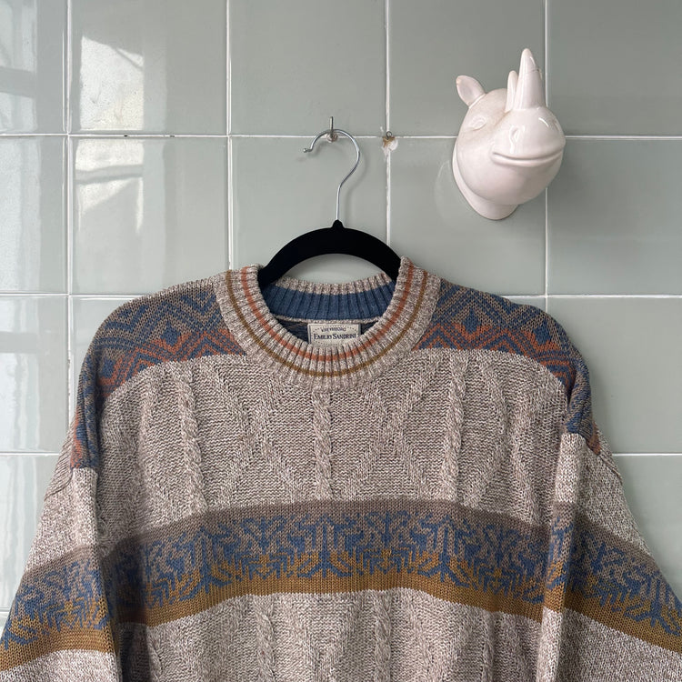 JERSEY BEIGE PRINT EMILIO SANDRINI