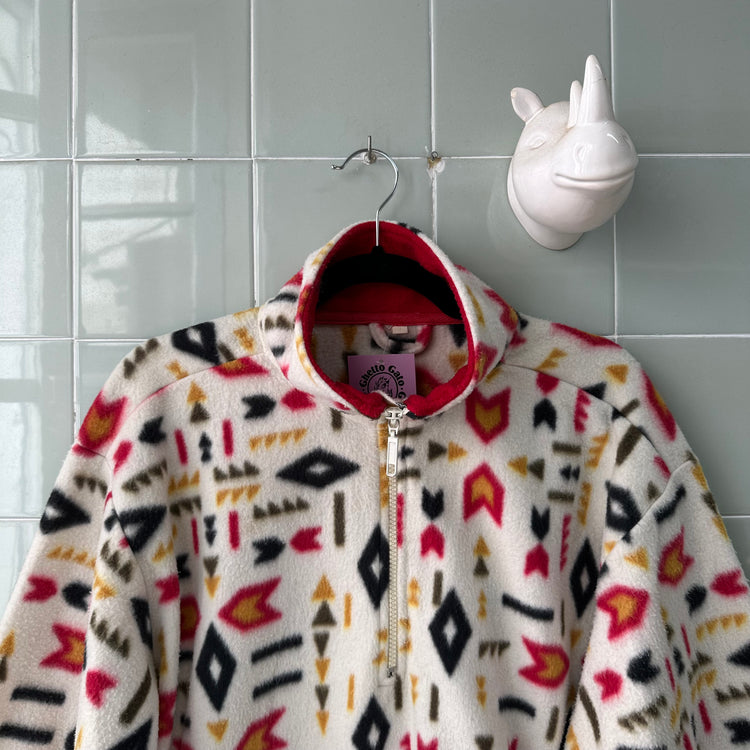 SUDADERA POLAR WHITE MULTICOLOR