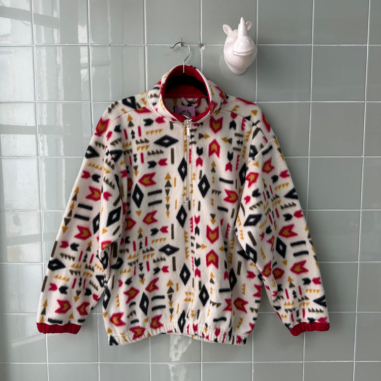 SUDADERA POLAR WHITE MULTICOLOR
