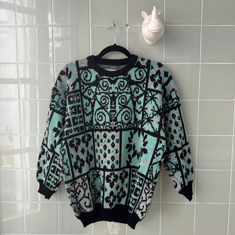 JERSEY BLACK GREEN BAROQUE