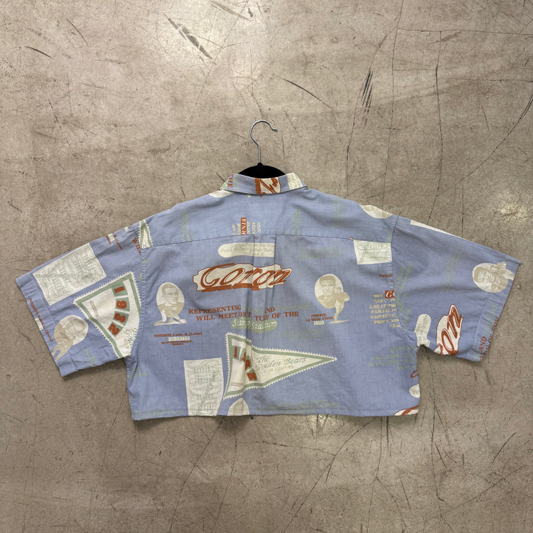 CAMISA BLUE CROPPED MAJORS