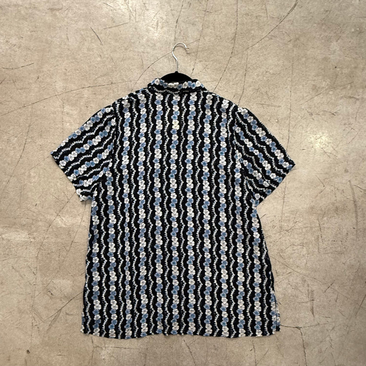 CAMISA MARGARITAS BLACK GASA