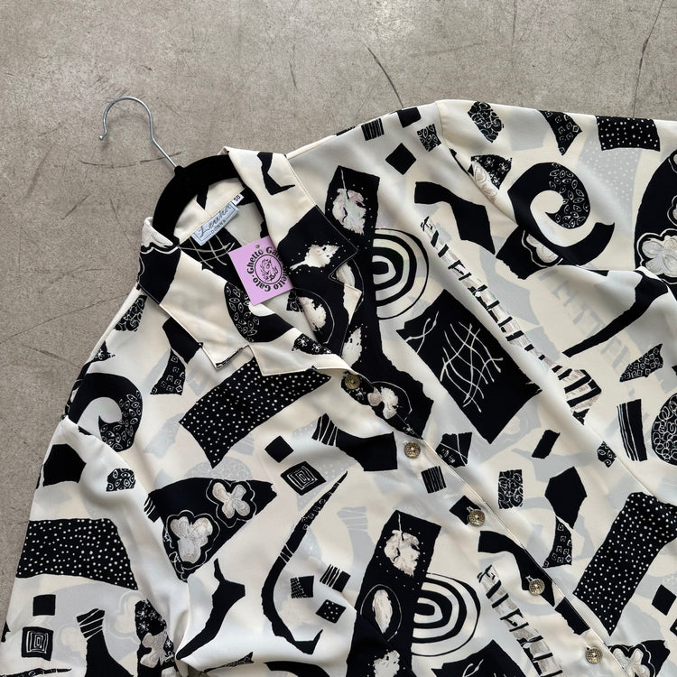 BLACK PRINT DANIELLE PHILIPE SHIRT