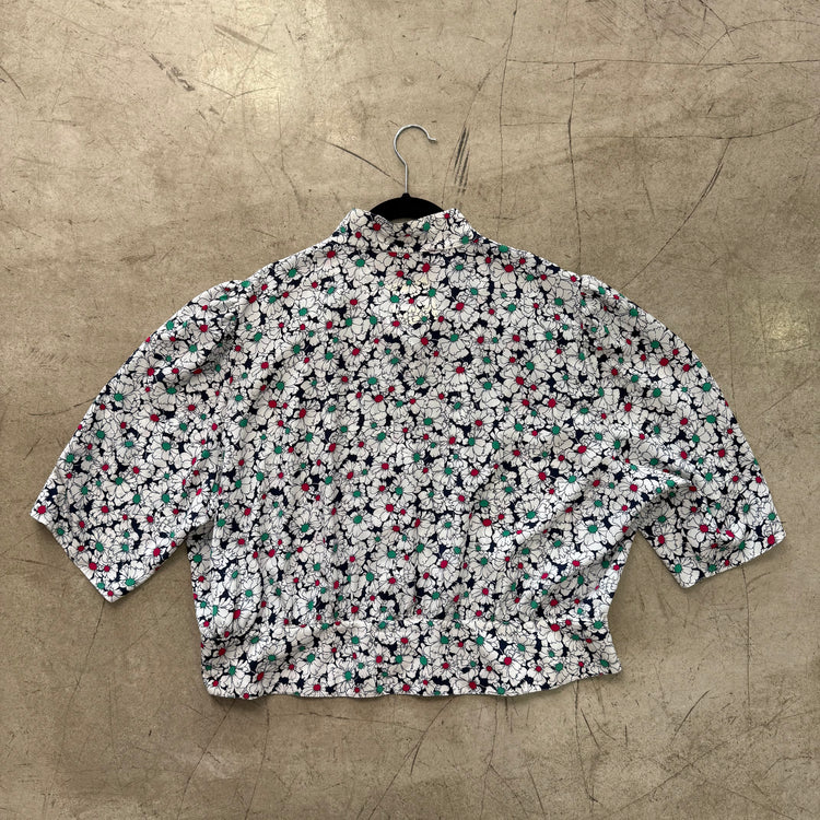 CAMISA BLUSA WHITE FLORAL