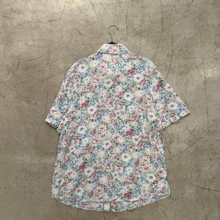 CAMISA FLORAL PASTEL GREEN