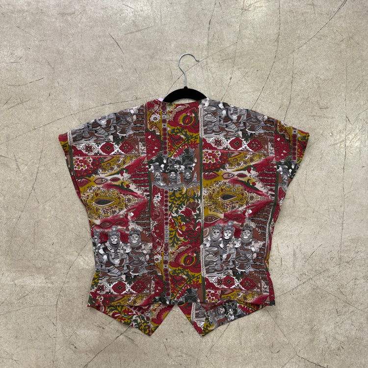 CAMISA PRINT INDIA RED