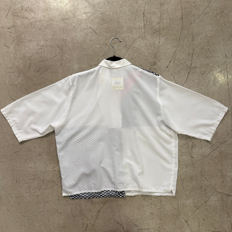 CAMISA WHITE PRINT FUCSIA BLACK
