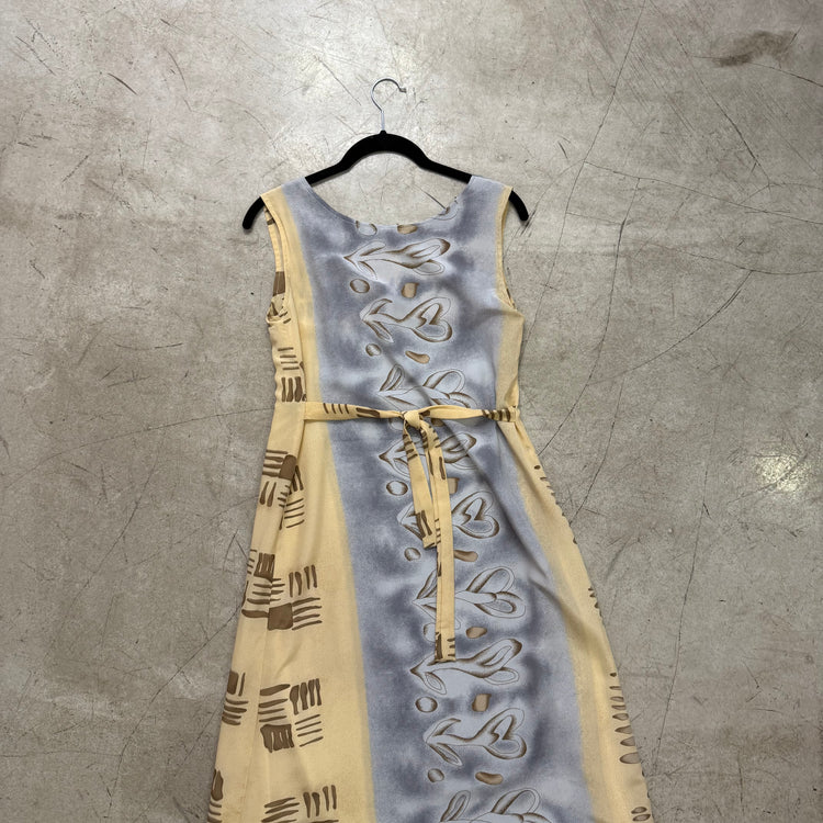 VESTIDO YELLOW GREY LARGO