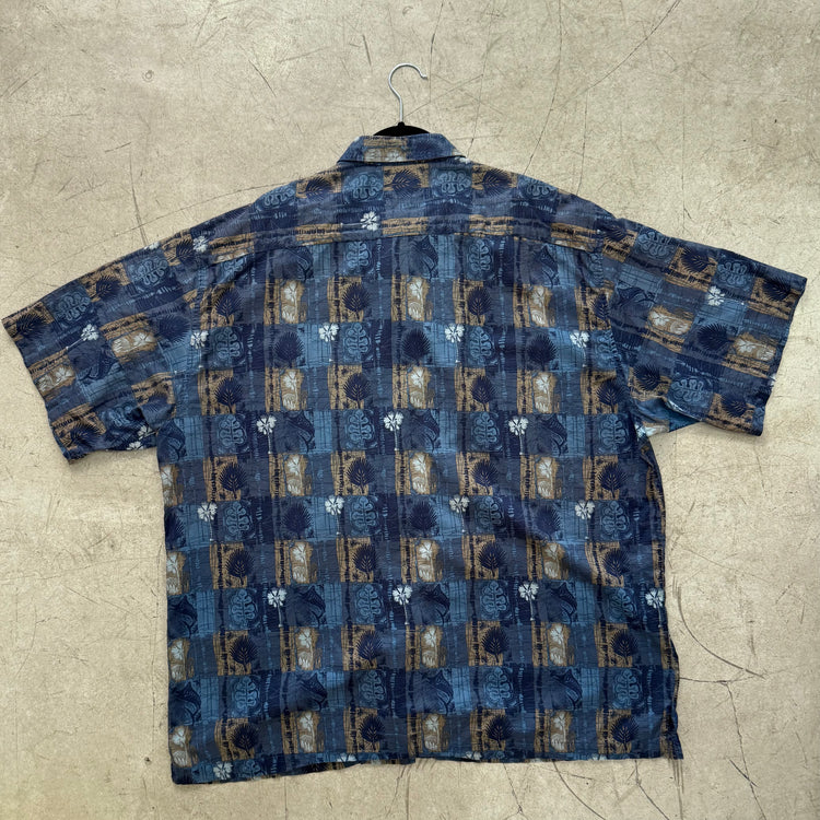 CAMISA HAWAIANA BLUE AFCO