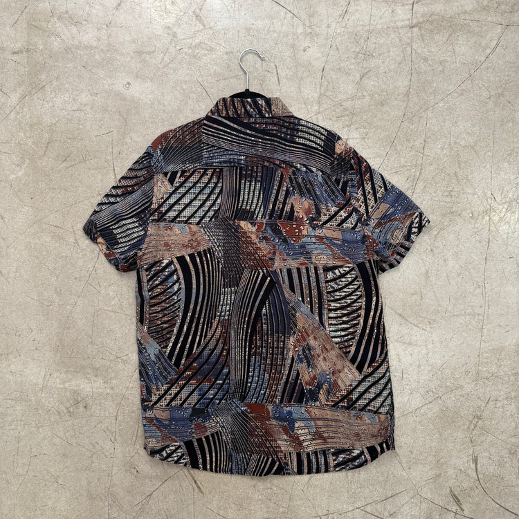 CAMISA PRINT RAYAS BLACK