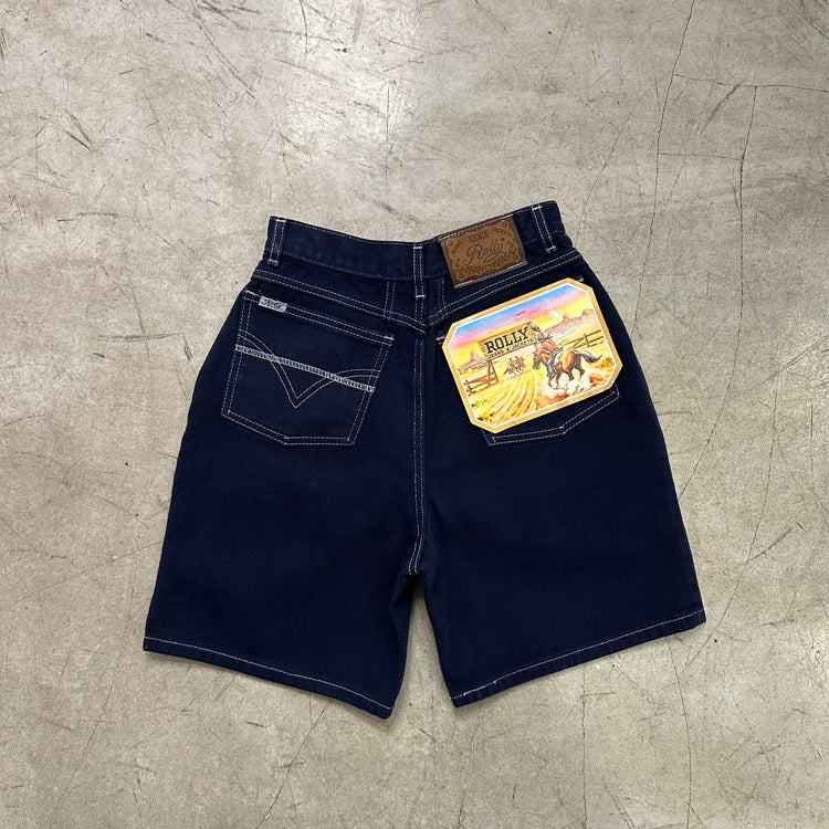 SHORT BERMUDA ROLLY DARK BLUE COSTURAS