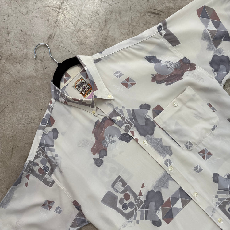HAPPY-HEMD MIT ROHEM PRINT