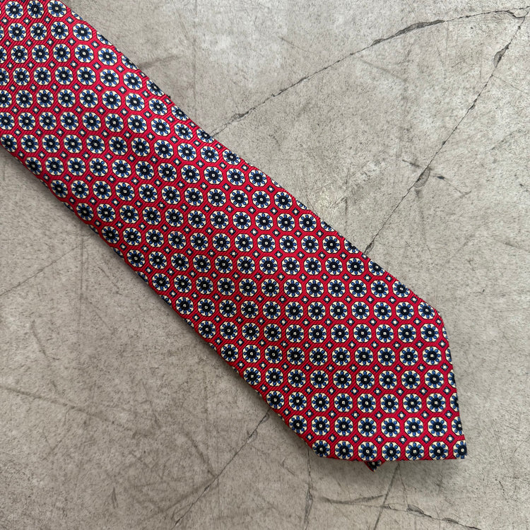 CORBATA RED FLORAL SANDO CONELLI