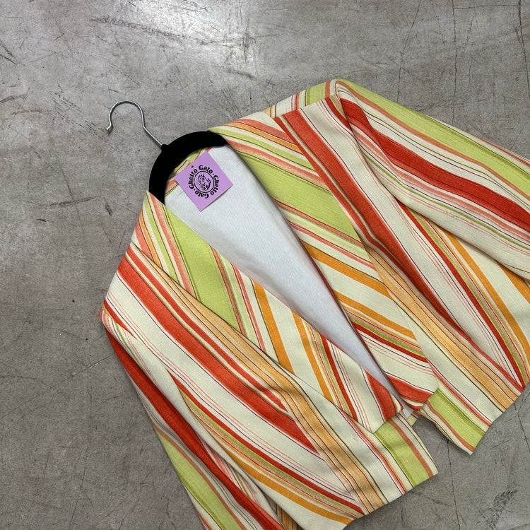 BLAZER RAYAS BEIGE ORANGE