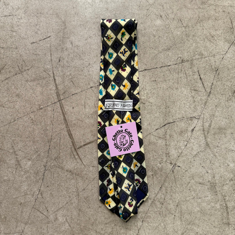 CORBATA FLORAL CUADROS ADRIANO ARMEN