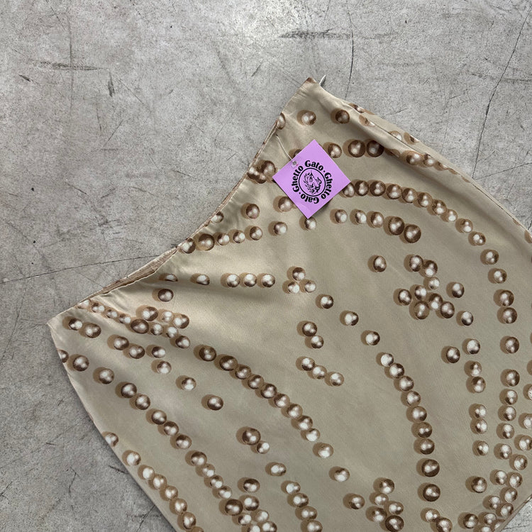 MINIFALDA PERLAS BEIGE