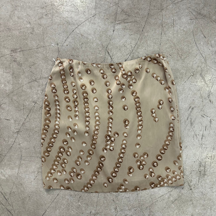 MINIFALDA PERLAS BEIGE