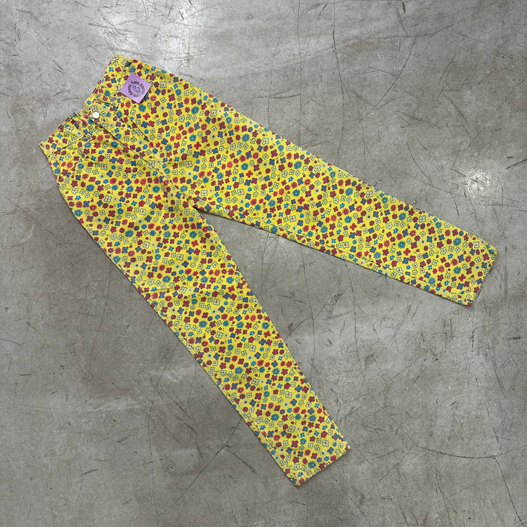 YELLOW FLORAL PANTS
