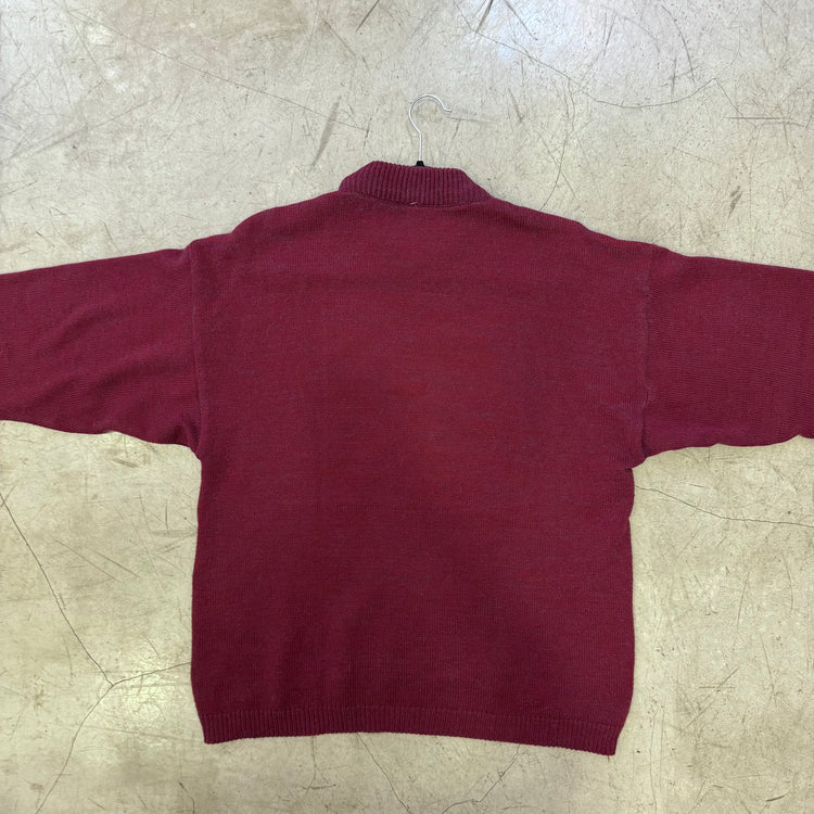 BLAUER MOHAIR-PULLOVER