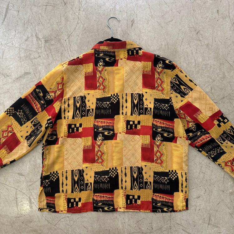 CAMISA YELLOW RED BLACK HANDMADE