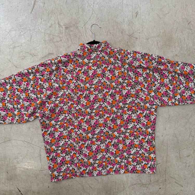 CAMISA FLORAL PINK POPELINO