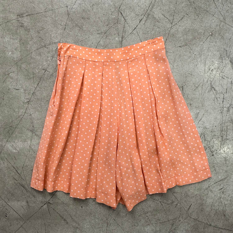 Shorts orange gepunktet