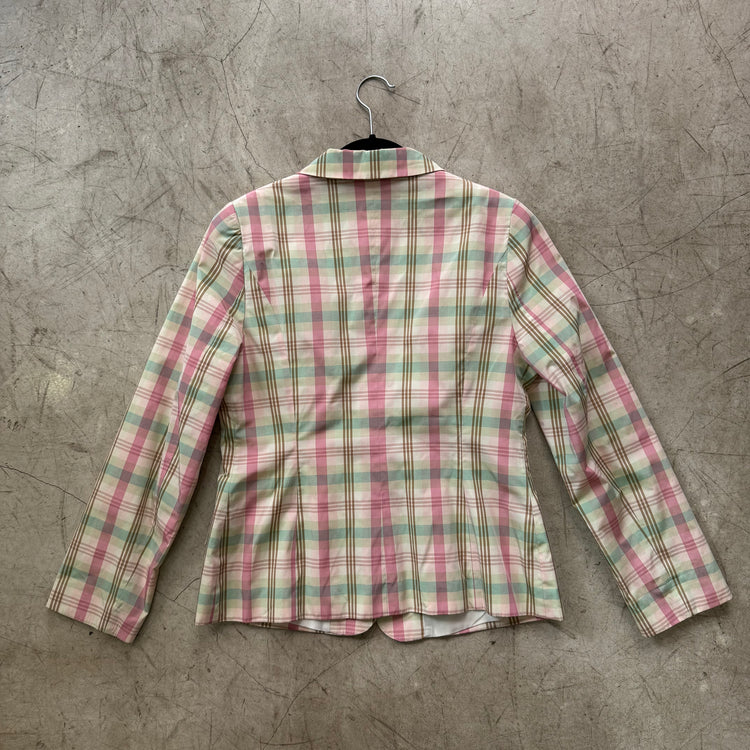 SILK PEPLUM BLAZER JACKET