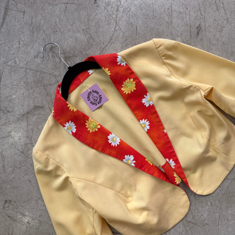 BLAZERJACKE AUS SEIDE MIT SCHÖPFCHEN