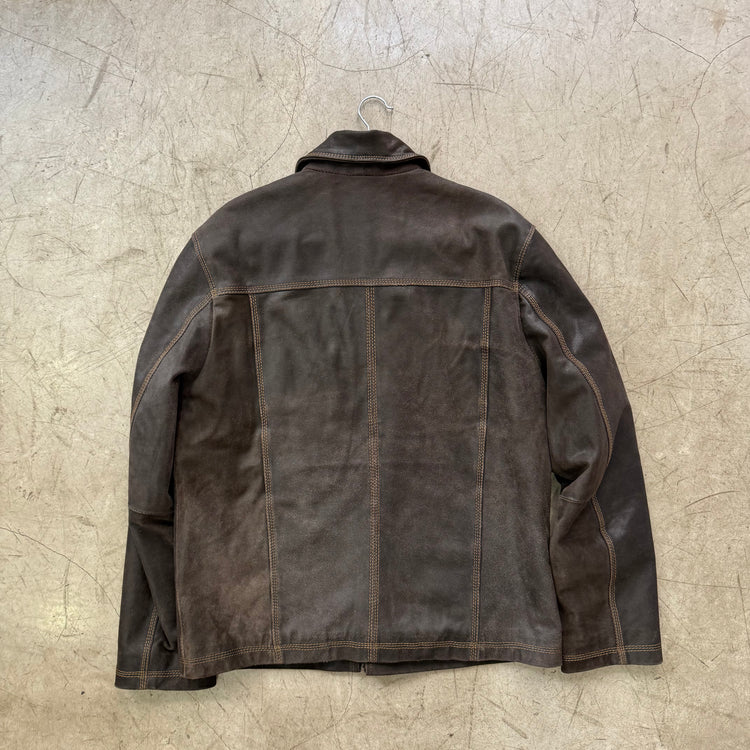 CHAQUETA PIEL BROWN FADED S.OLIVER