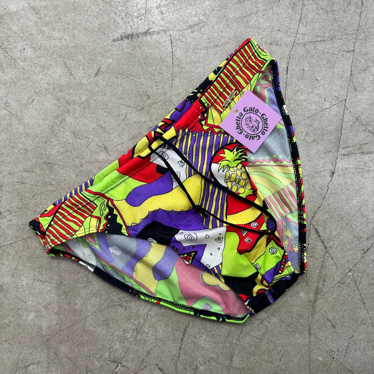 BEDRUCKTER SLIP-BADEANZUG