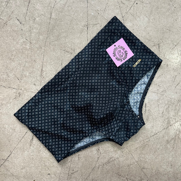 Schwarze Badehose mit Sternen-Print