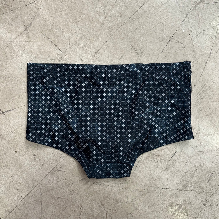 Schwarze Badehose mit Sternen-Print