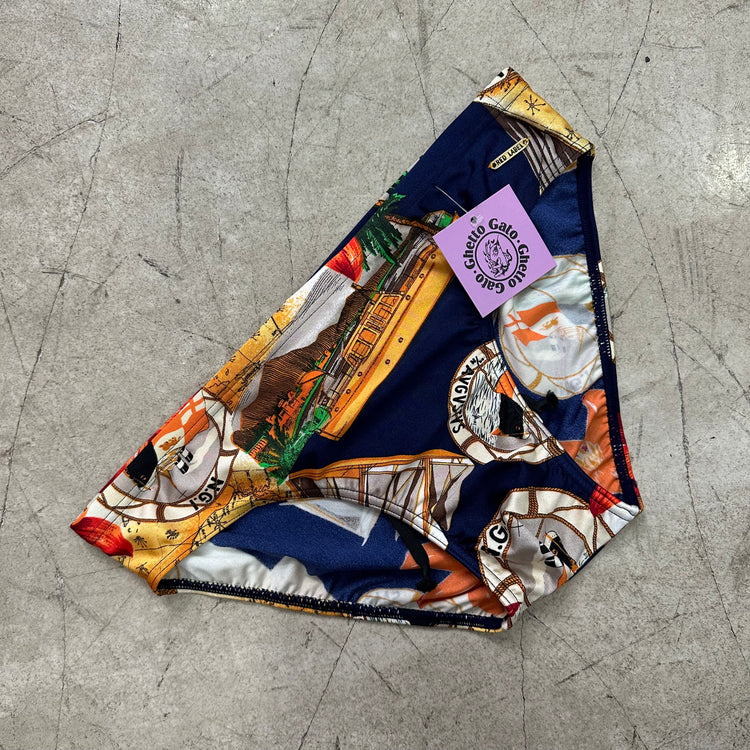 BAÑADOR SLIP PRINT BAROQUE BLUE