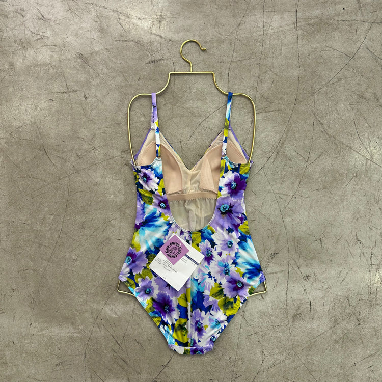 PURPLE FLOWERS SCHIESSER SWIMSUIT