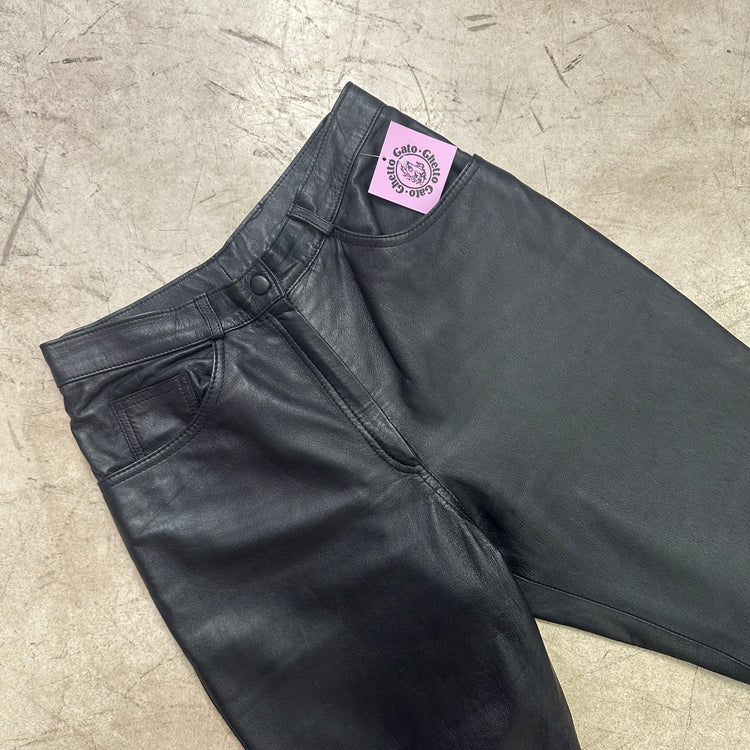 BLACK LEATHER PANTS