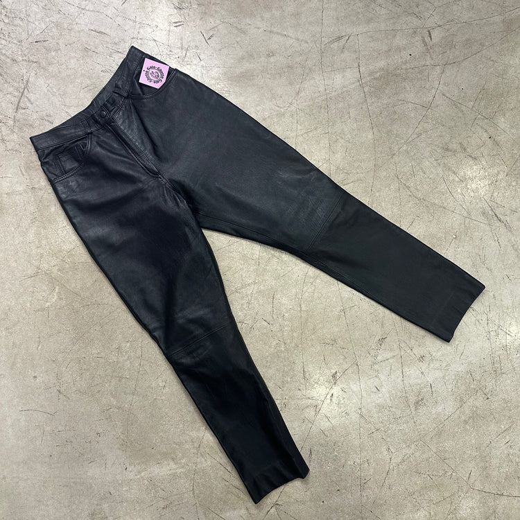 BLACK LEATHER PANTS