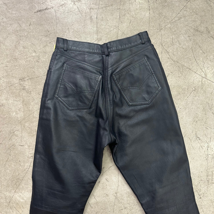 BLACK LEATHER PANTS