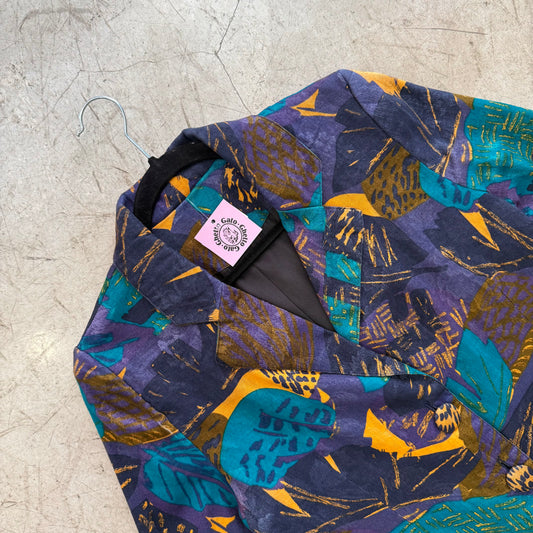 CHAQUETA BLAZER MULTICOLOR PURPLE