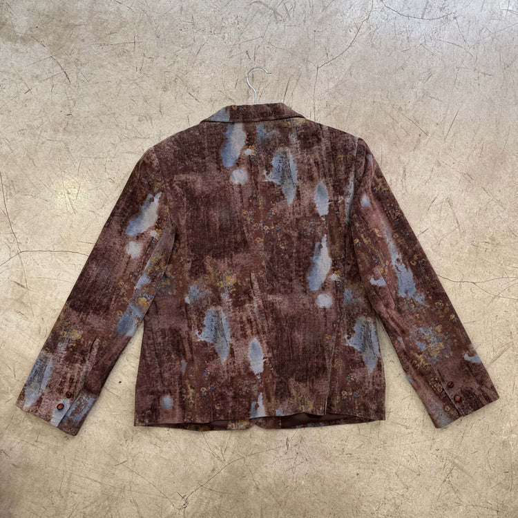 CHAQUETA BLAZER BROWN BLUE PANA ARTEIN