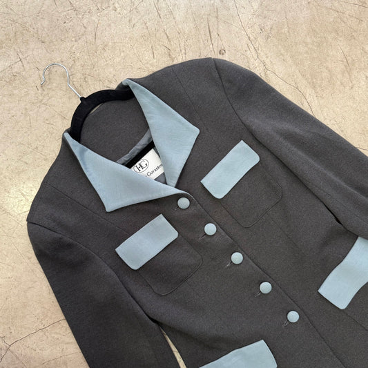 CHAQUETA BLAZER GRIS HERMES GOVANTES