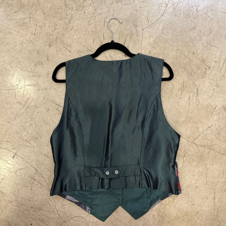 CHALECO GREEN GREY FLORAL