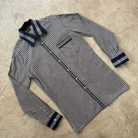 CAMISA MARINO BEIGE PRINT