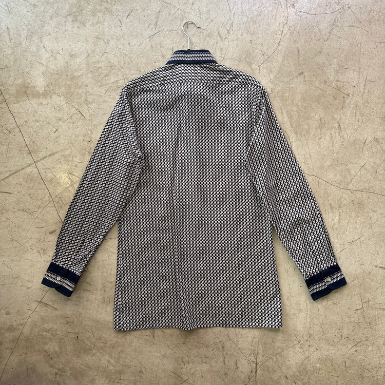 CAMISA MARINO BEIGE PRINT