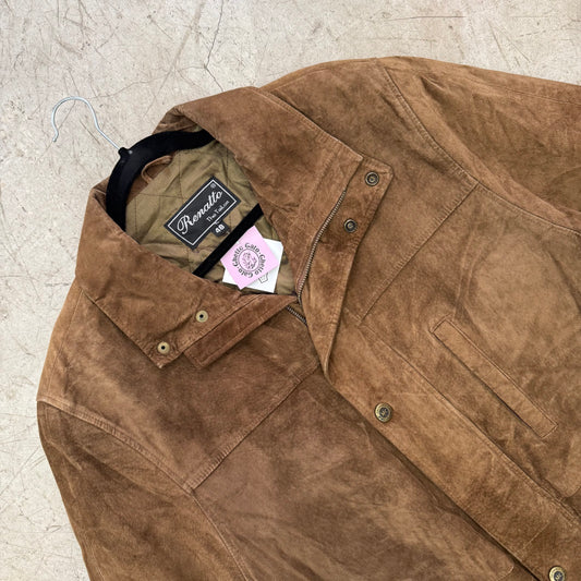 ABRIGO PIEL SUEDE BROWN RENATTO